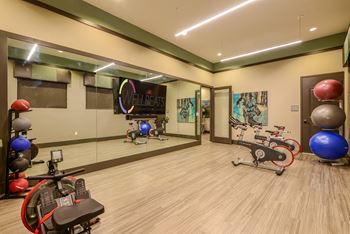 Yoga and Spin Studio at Azura Luxury Apartments in Kendall FL